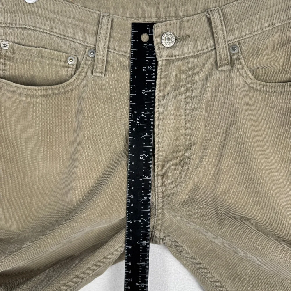 Levi's 514 Corduroy Pants Mens 33x30 Tan Straight Leg 00514-0508